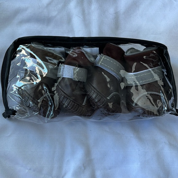 FREE WITH PURCHASE! Brown PU Leather Dog Boots - Picture 5 of 5